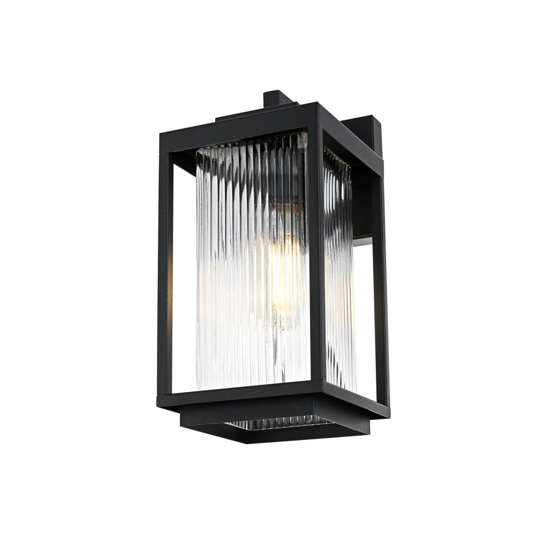 Melbourne 6 Inch Outdoor Wall Sconce in Black